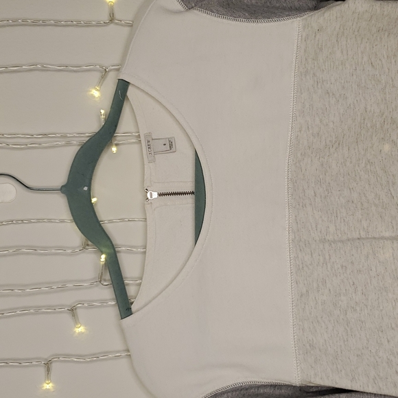 EUC J.CREW: Colorblock Backzip Shirt / Sweatershirt - Picture 4 of 6